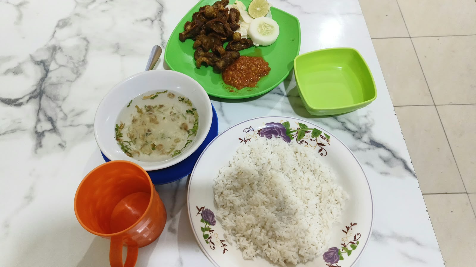 Hati Ampela + Nasi