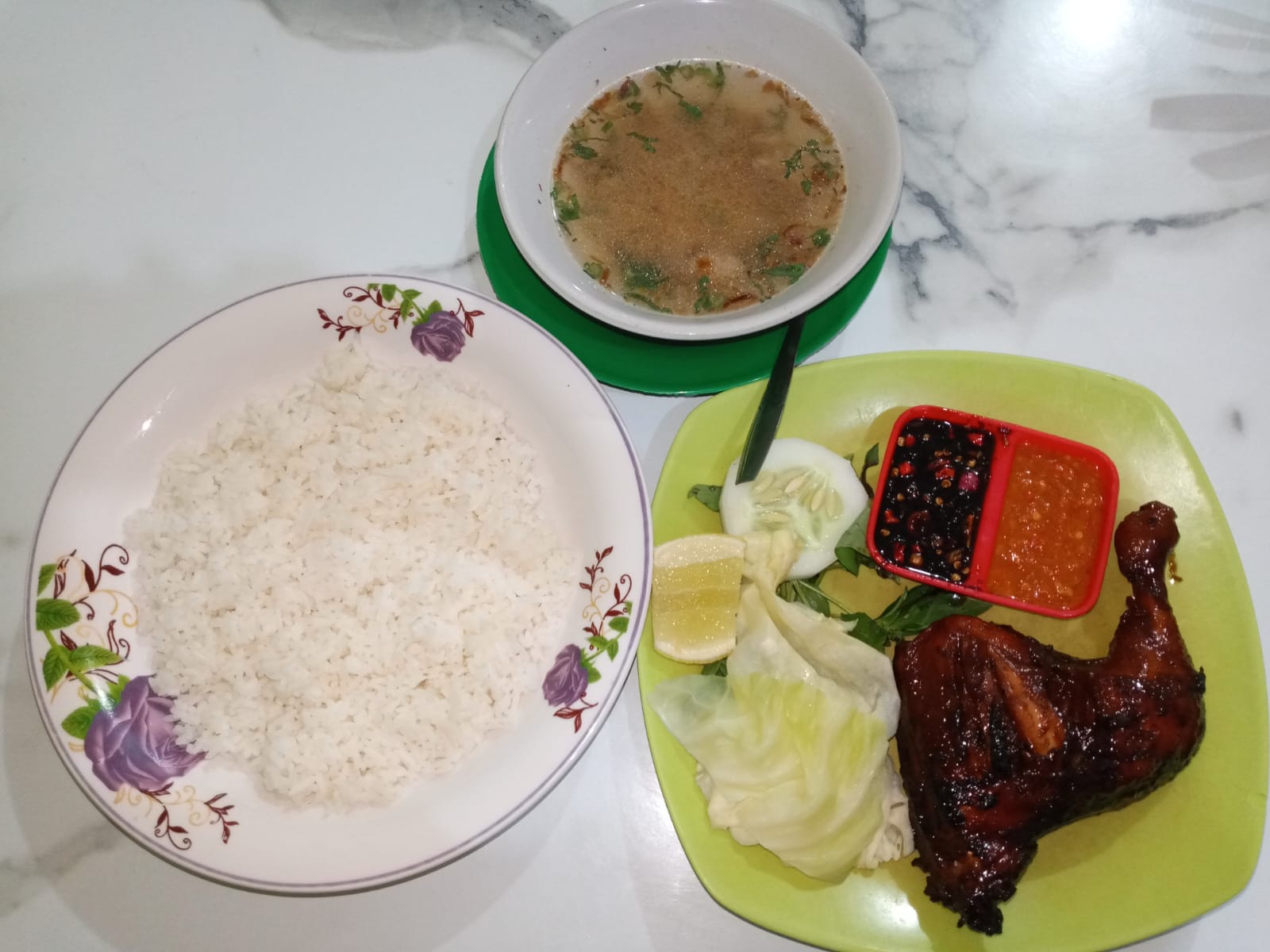 Ayam Bakar + Nasi